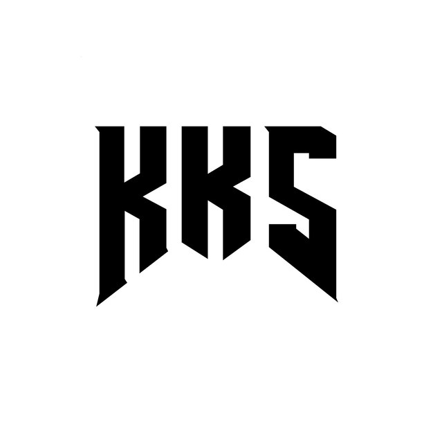 KKS letter logo design for technology company KKS logo design black and white color combination KKS logo KKS vector KKS design KKS icon KKS alphabet KKS typography logo design