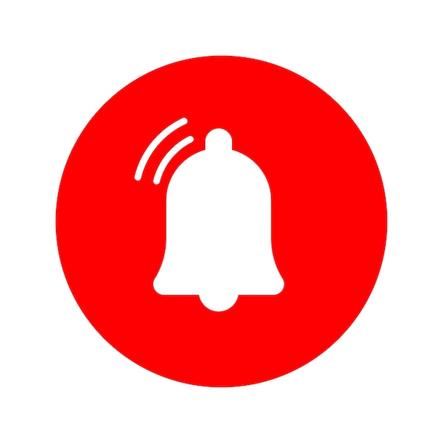 Klokke symbol vektor glyf farve ikon