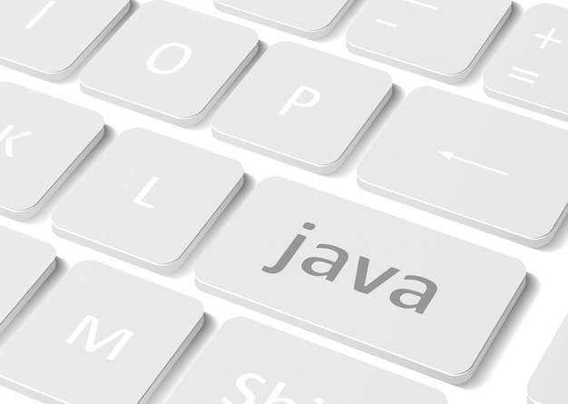 Knap Java på computertastatur