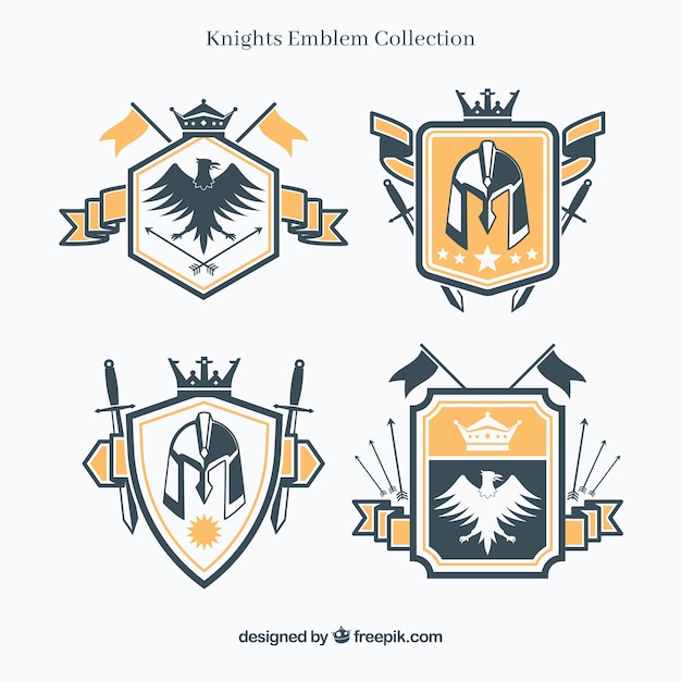 Knight emblem templates