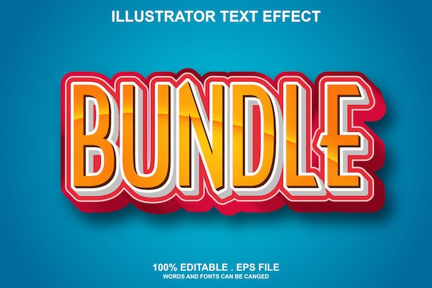 Knippe text effekt redigerbar