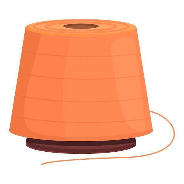 knitting thread roll icon cartoon of knitting thread roll vector icon for web design isolated on white background
