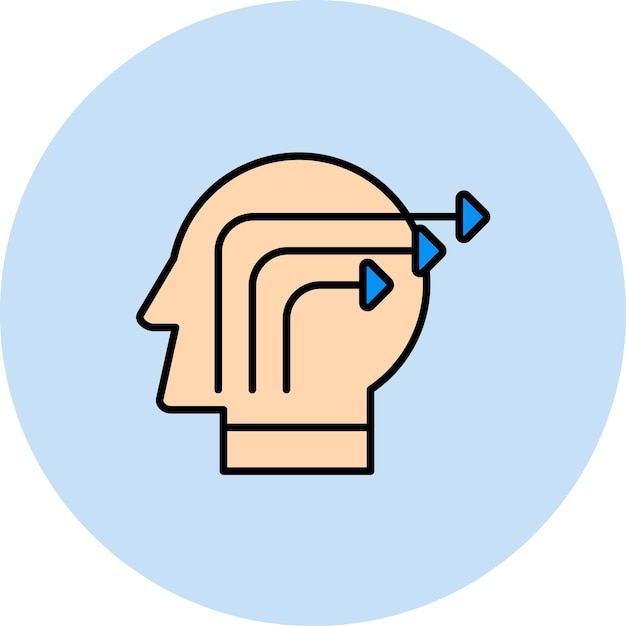 Knowledge Extraction Flat Illustration