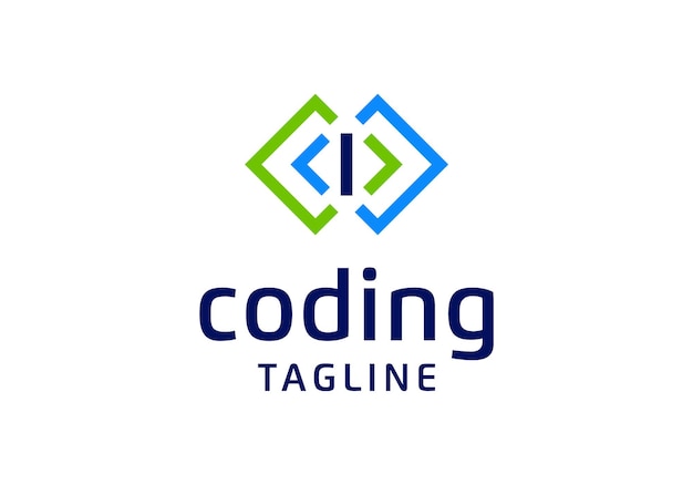 Kode kodning udvikler logo design