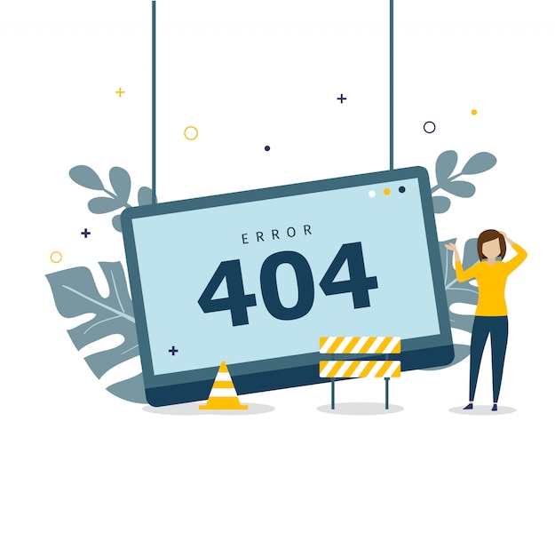 Konceptdesign til fejl 404-landingsside