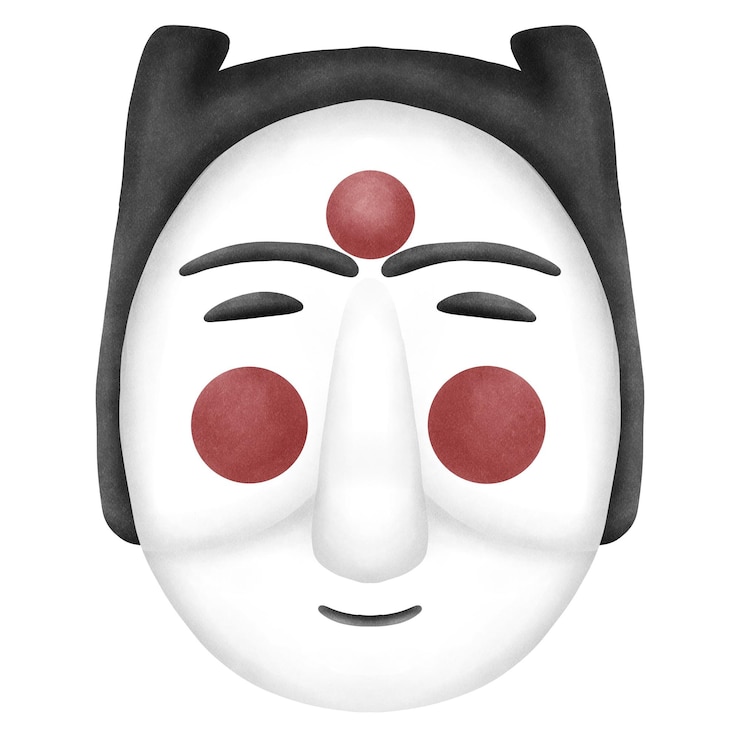 Vektör korean traditional mask