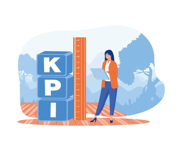 kpi key performance indicator measurement to evaluate success or meet target