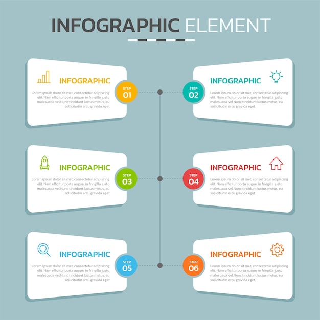 Kreativ infografisk designmall