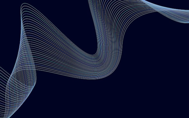 Kreativ line art Vektorillustration EPS 10 Designelementer skabt ved hjælp af Blend Tool