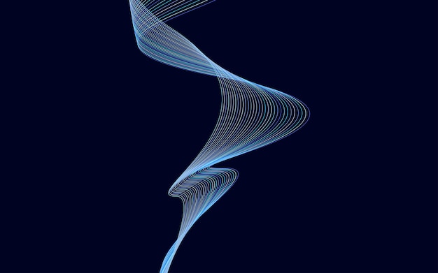 Kreativ line art Vektorillustration EPS 10 Designelementer skabt ved hjælp af Blend Tool