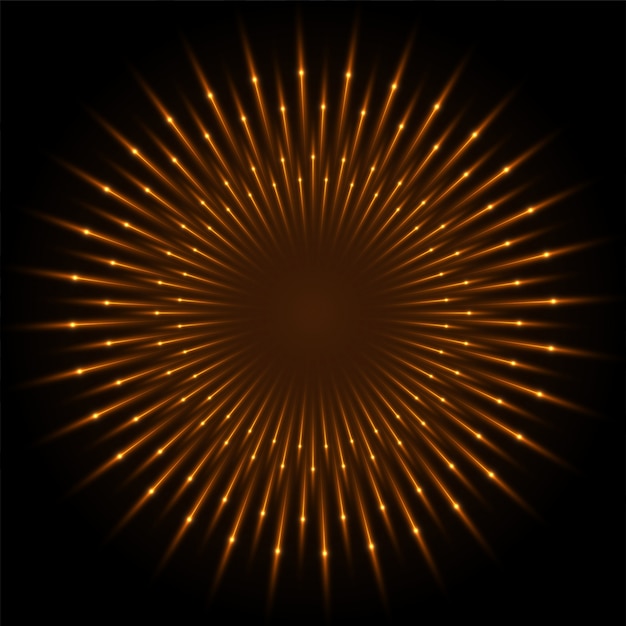 Kreativt, moderne og abstrakt element med burst-effekt.