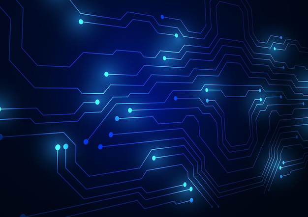Kredsløbsteknologi-baggrund med højteknologisk digital dataforbindelsessystem og elektronisk computerdesign