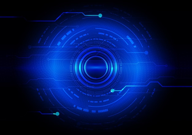 Kretsteknikbakgrund med digitalt högteknologiskt dataanslutningssystem och elektronisk datordesign
