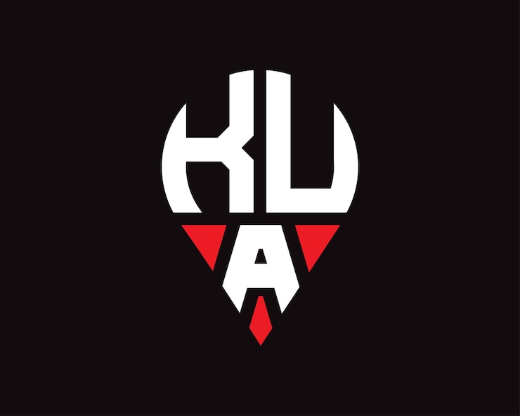 Vektör kua letter location shape logo design