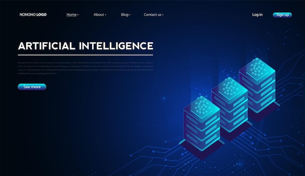 Kunstig intelligens machine learning AI-data deep learning til fremtidens teknologi artwork