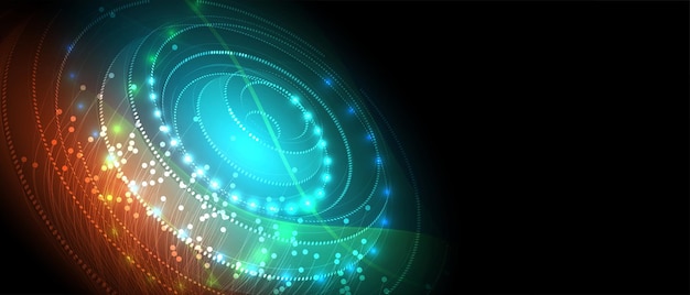 Kvantumbearbetning Djupinlärning artificiell intelligens Framtida ny teknik för affärs- eller vetenskapspresentation
