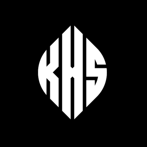 kxs circle letter logo design with circle and ellipse shape kxs ellipse letters with typographic style the three initials form a circle logo kxs circle emblem abstract monogram letter mark vector