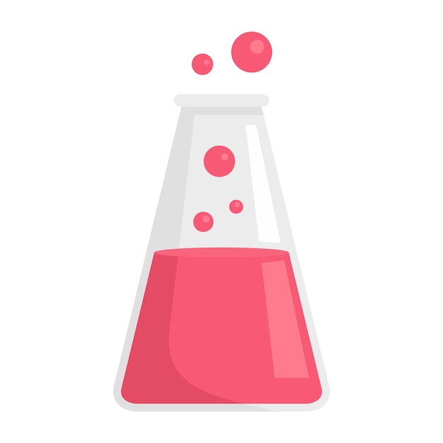 Lab boiling pot icon Flat illustration of lab boiling pot vector icon isolated on white background