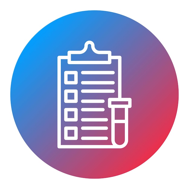lab clipboard icon vector image can be used for virtual lab