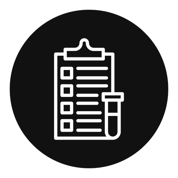 lab clipboard icon vector image can be used for virtual lab