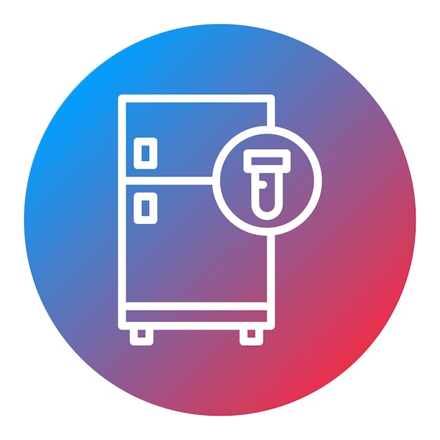 Lab Freezer icon vector image Can be used for Virtual Lab