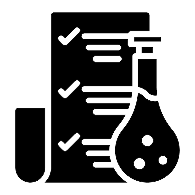 Lab Report Line Illustration