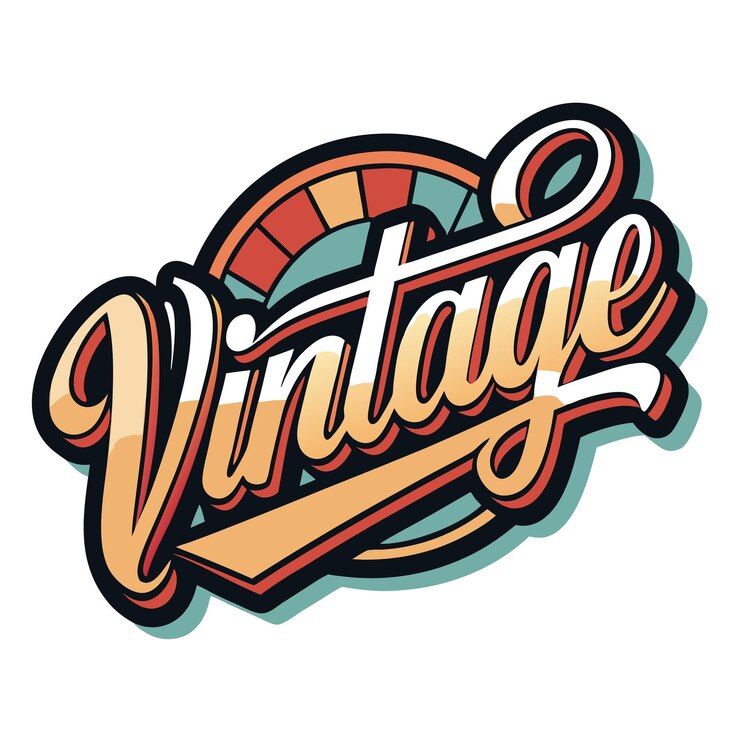 Vektör labels in retro vintage style vector design white background