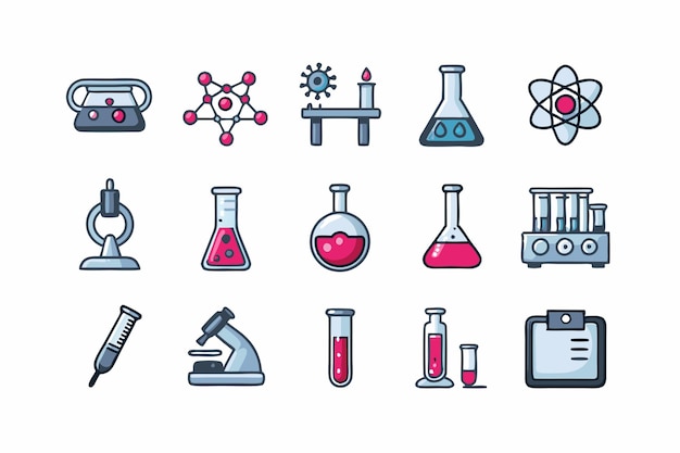 laboratory vector graphics illustration EPS source file format lossless scaling icon design