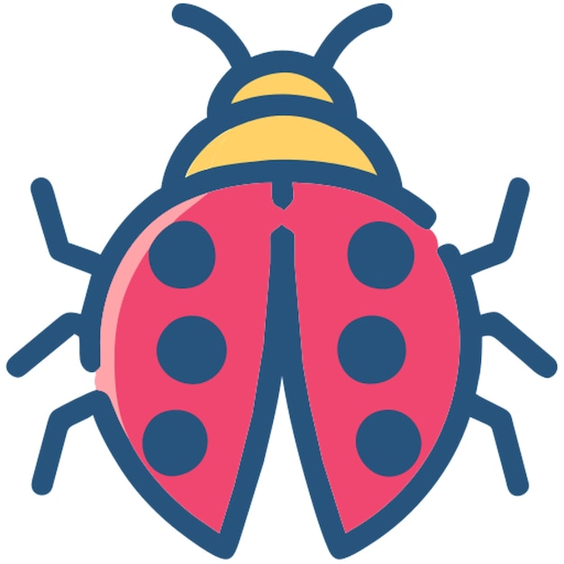 ladybug icon broken line