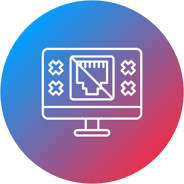 lan unplugged icon vector image can be used for web hosting