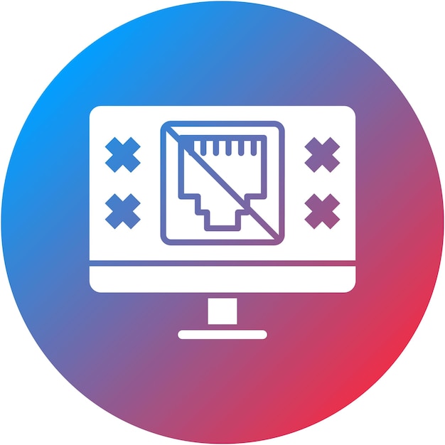 lan unplugged icon vector image can be used for web hosting