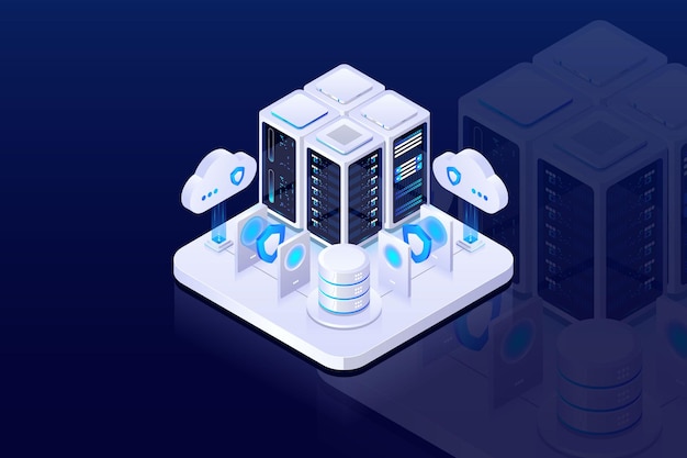 Landing Page Data Security Isometric