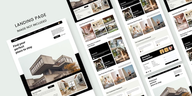 Landing Page Design for Property Search and Accommodation Websites