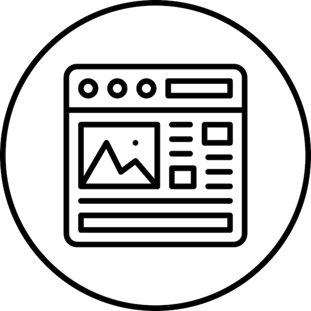 landing page vector icon illustration of coding and development iconset