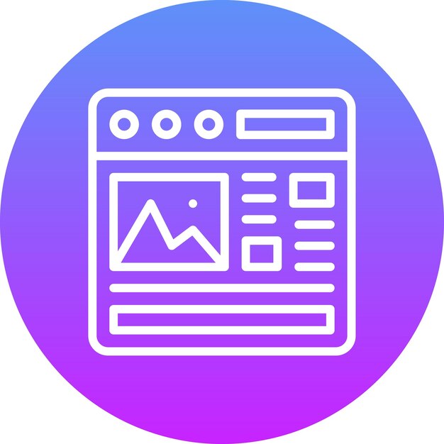 Landing Page vector icon illustration of Coding and Development iconset