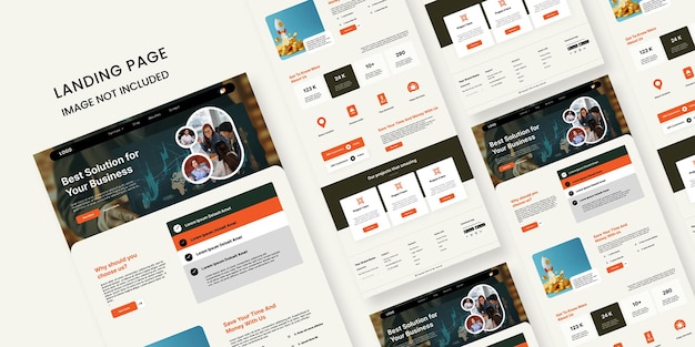 Landing Page Website Mockup