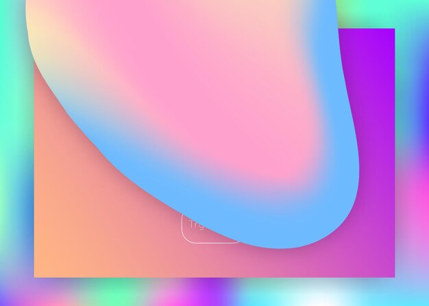Landing page with liquid dynamic elements and fluid shapes
