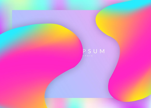 landing page with liquid dynamic elements and fluid shapes