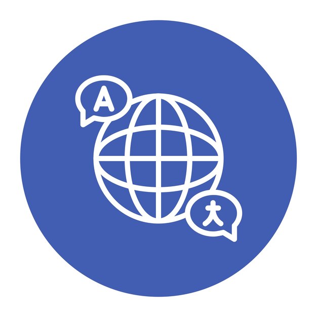 Language icon vector image Can be used for Data Science