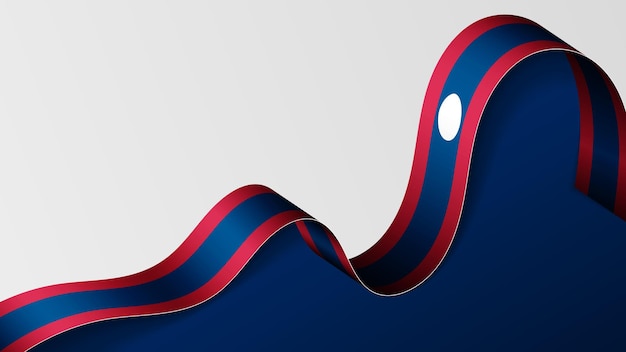 Laos ribbon flag background Element of impact for the use you want to make of it