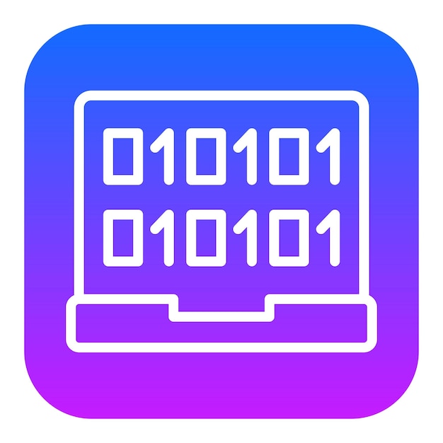 Laptop Coding Vector Icons
