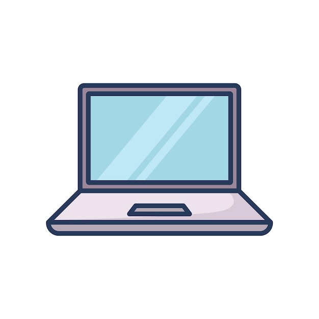 laptop icon vector design template simple and clean