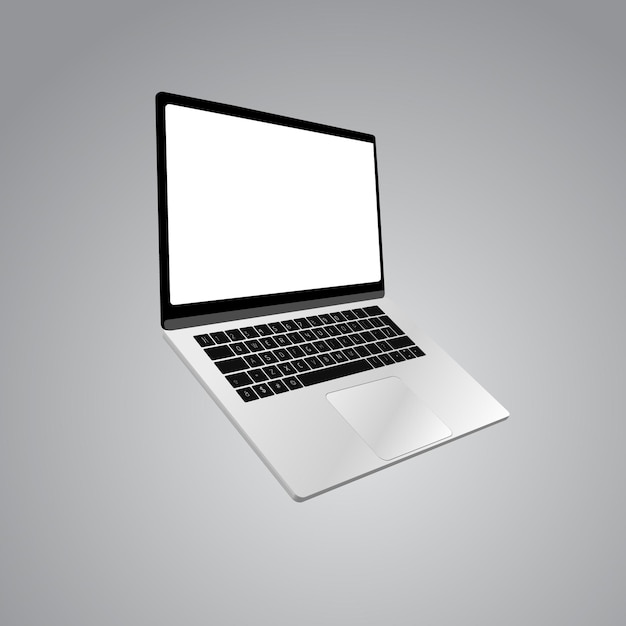 Laptop mockup isolated