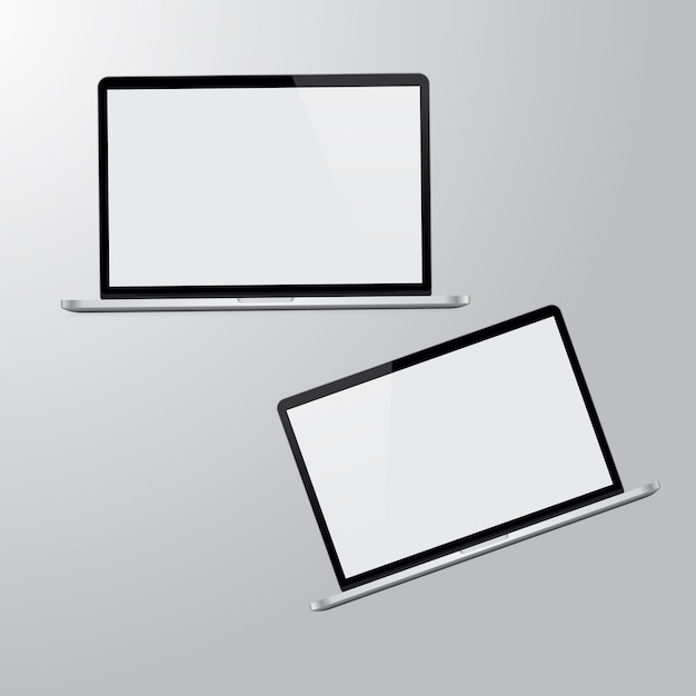 Laptop mockup isolated