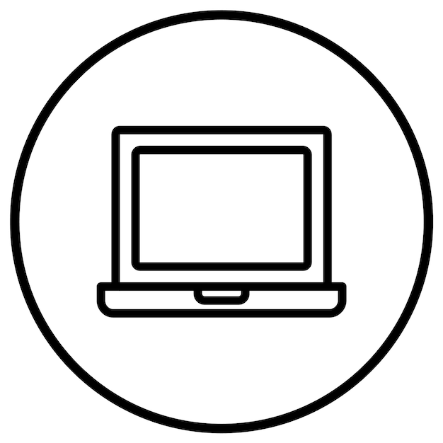 laptop vector icon design illustration