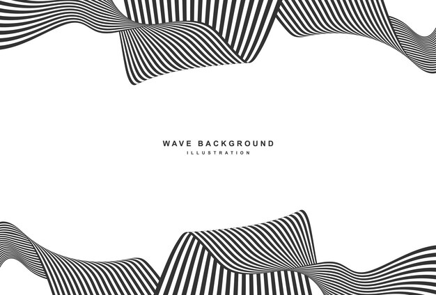 large abstract wavy striped background