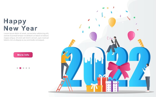 lavish party celebration to welcome the new year 2022 for landing page web