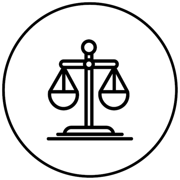 Law Scale Vector Illustration