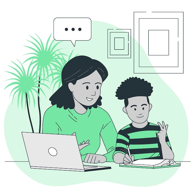 Läxor koncept illustration