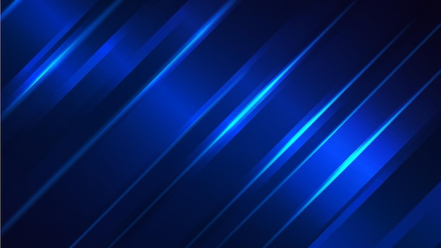 Layered geometric patterns create a dynamic abstract background in shades of blue